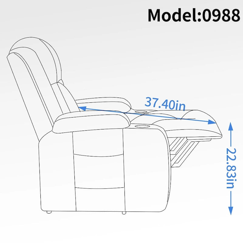 Power Lift Recliner Chair with Massage and Lumbar Heat