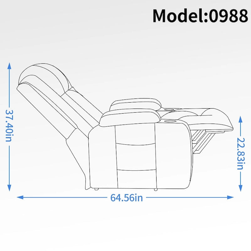 Power Lift Recliner Chair with Massage and Lumbar Heat
