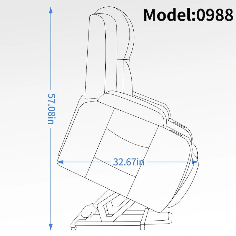 Power Lift Recliner Chair with Massage and Lumbar Heat
