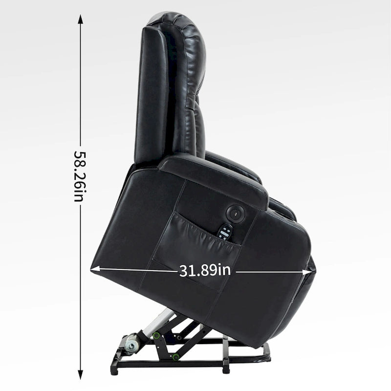 Power Lift Recliner Chair with Massage and Lumbar Heat