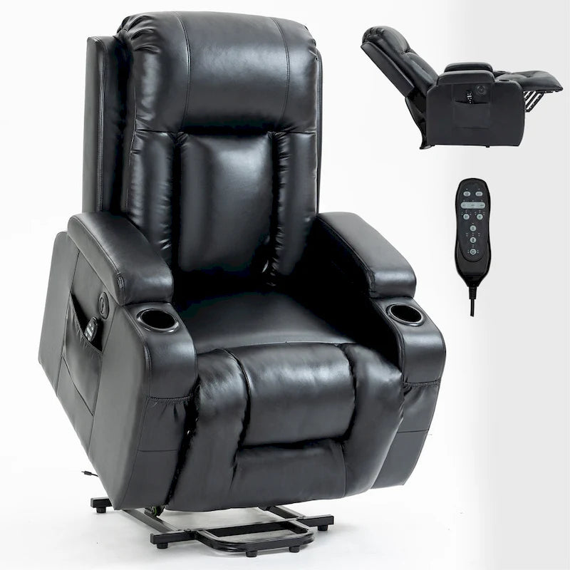 Power Lift Recliner Chair with Massage and Lumbar Heat