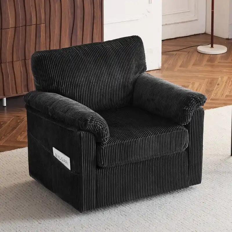 33 Corduroy Swivel Single Sofa Chair