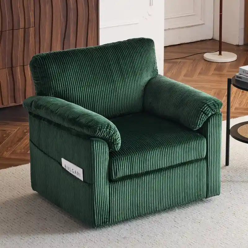 33 Corduroy Swivel Single Sofa Chair