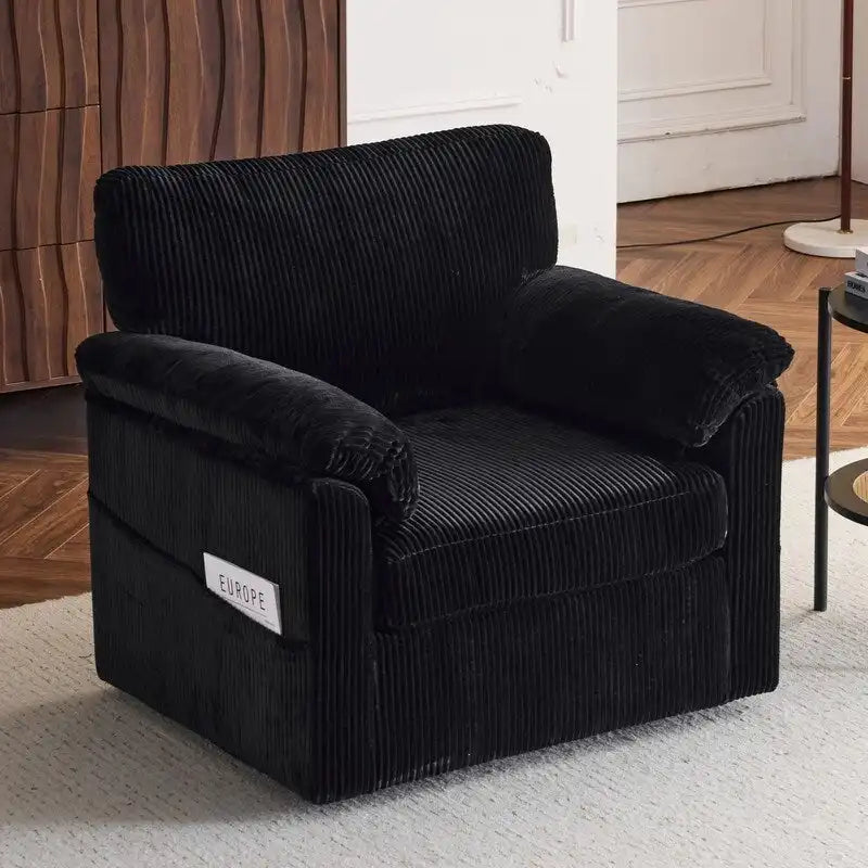 33 Corduroy Swivel Single Sofa Chair
