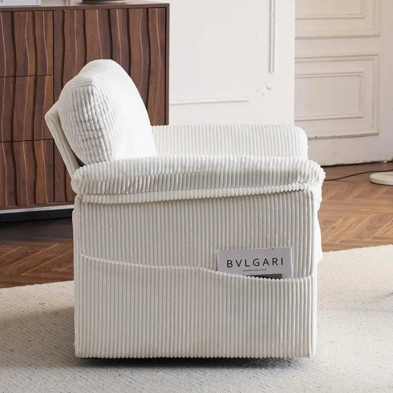 33 Corduroy Swivel Single Sofa Chair