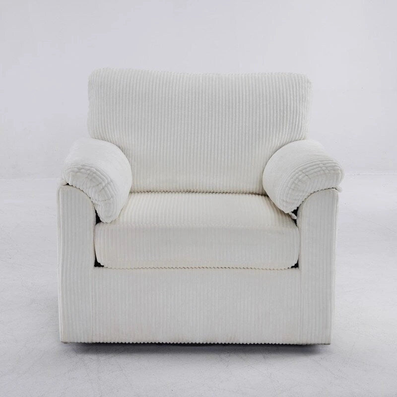 33 Corduroy Swivel Single Sofa Chair
