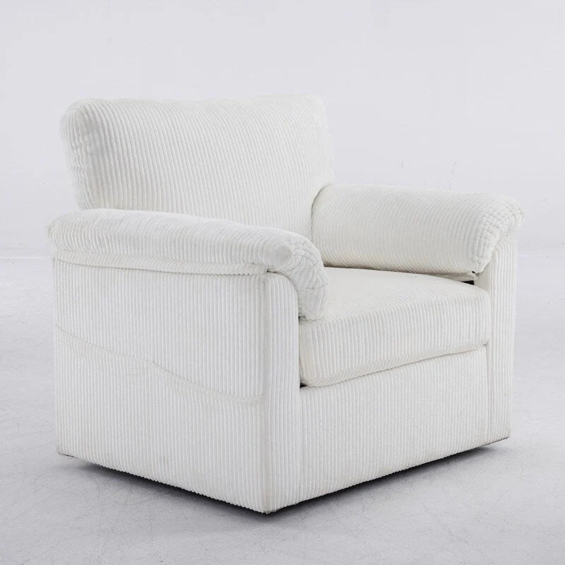 33 Corduroy Swivel Single Sofa Chair
