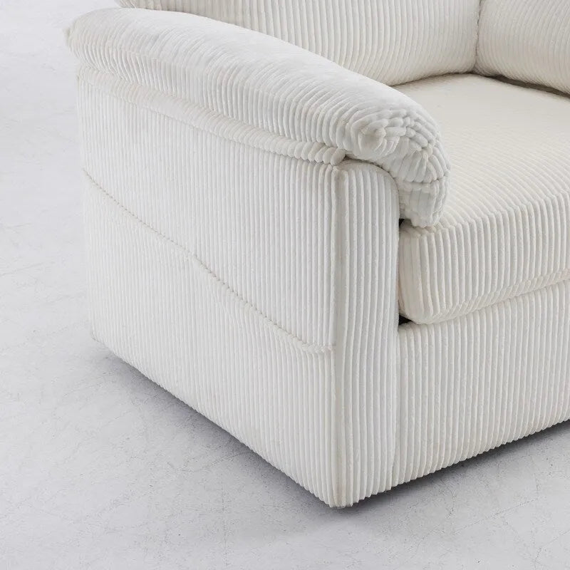 33 Corduroy Swivel Single Sofa Chair