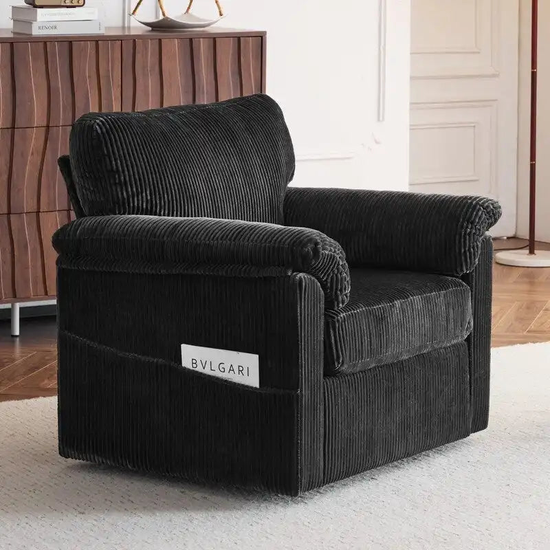 33 Corduroy Swivel Single Sofa Chair