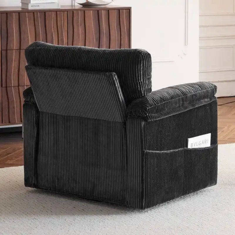 33 Corduroy Swivel Single Sofa Chair