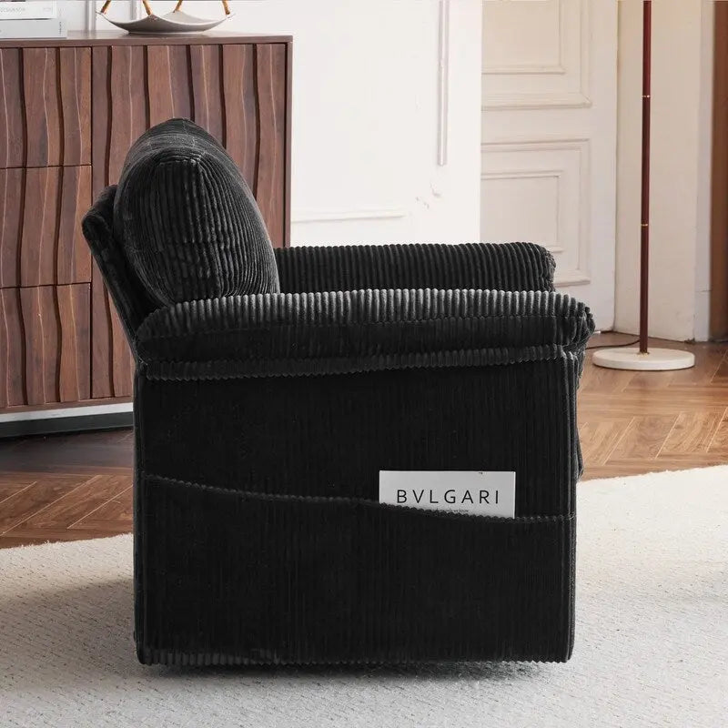 33 Corduroy Swivel Single Sofa Chair