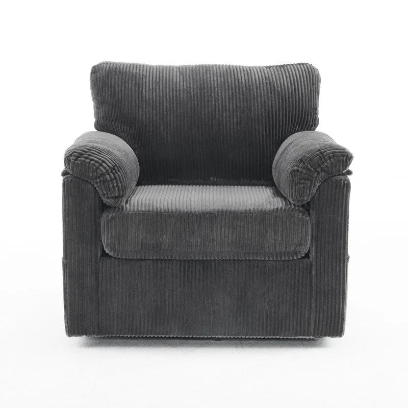 33 Corduroy Swivel Single Sofa Chair