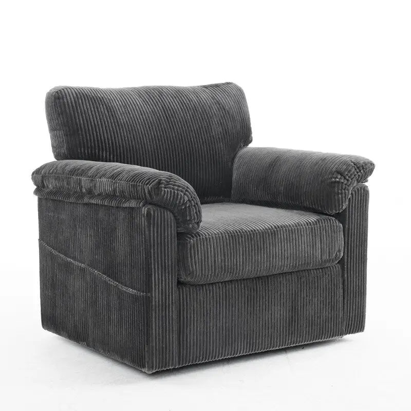 33 Corduroy Swivel Single Sofa Chair