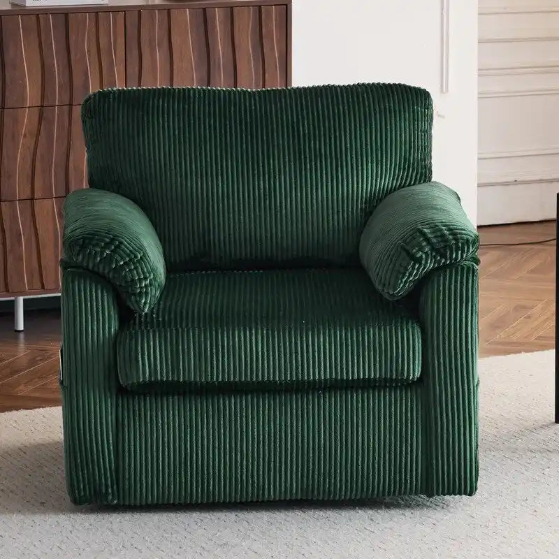 33 Corduroy Swivel Single Sofa Chair
