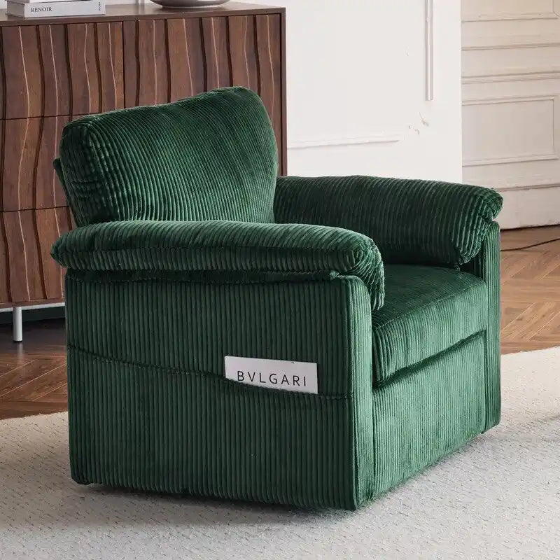 33 Corduroy Swivel Single Sofa Chair