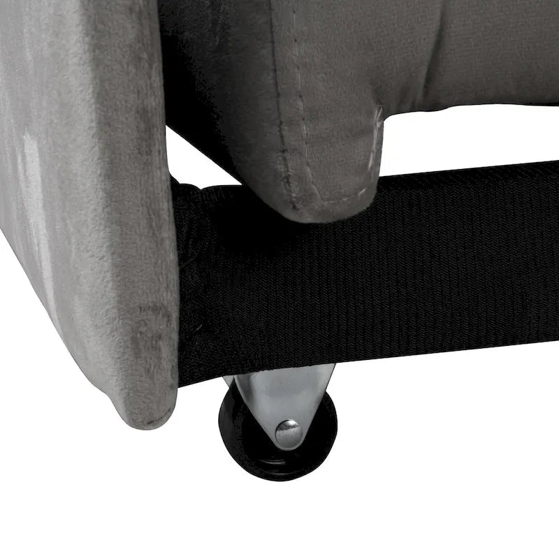 Multi-Functional Folding Ottoman Sofa Bed with Converts to Lounge Chair and Single Bed (264lb Capacity)