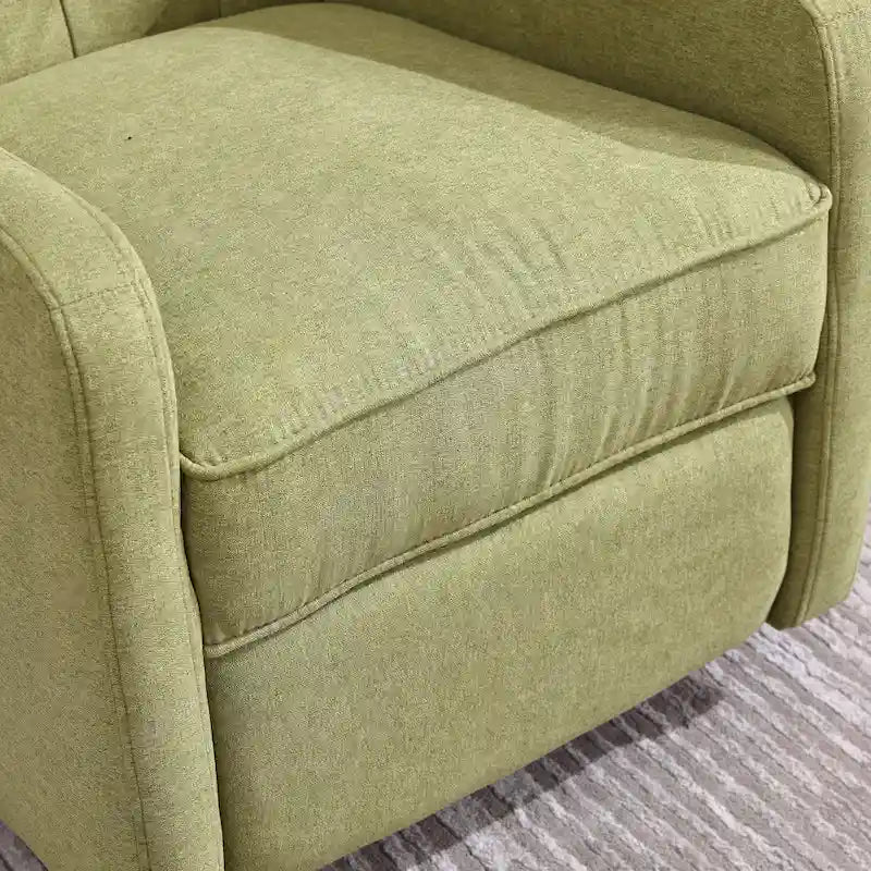 360 Swivel Glider Rocker Manual Recliner with Button-Tufted Backrest and Footrest for Living Room & Bedroom
