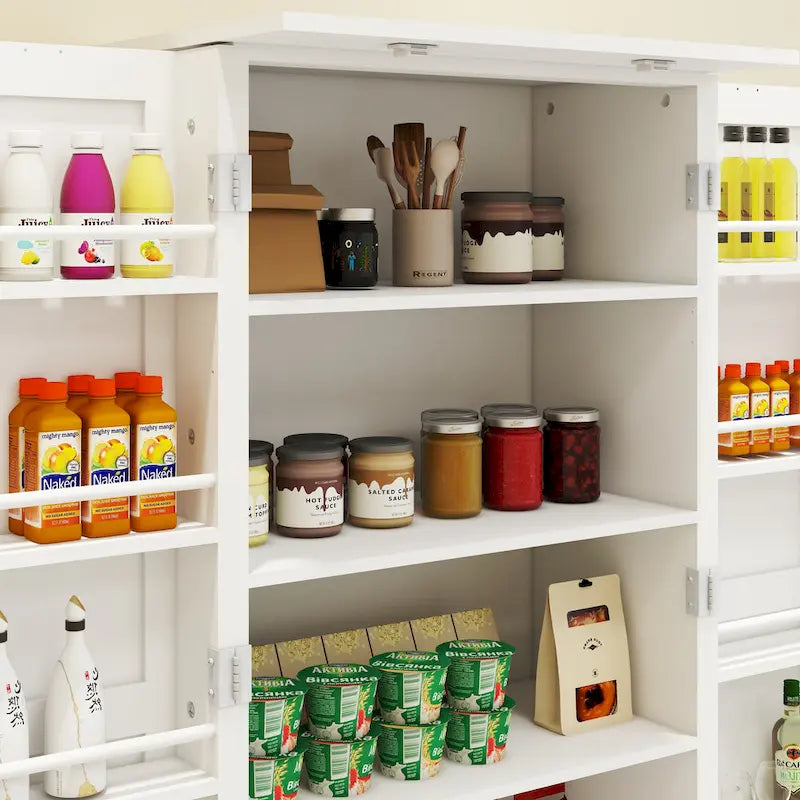 LED Kitchen Pantry Cabinet with Storage