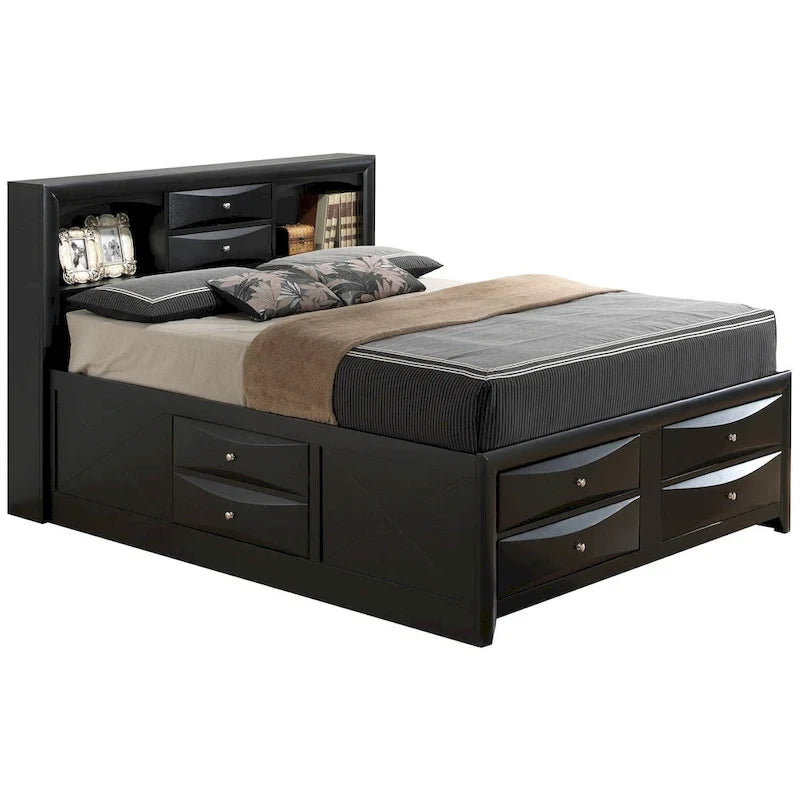 King Storage Bed