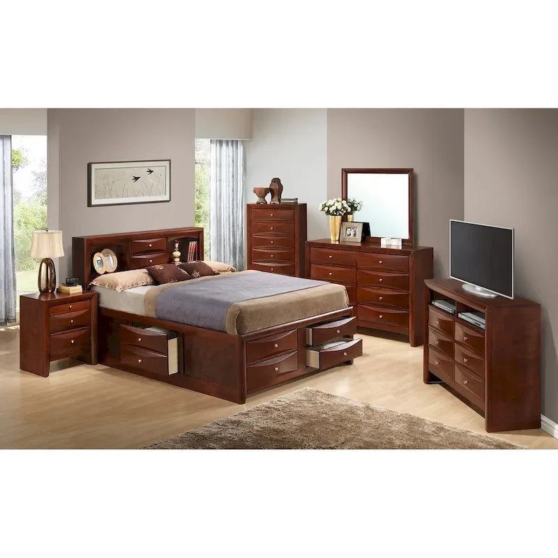 King Storage Bed