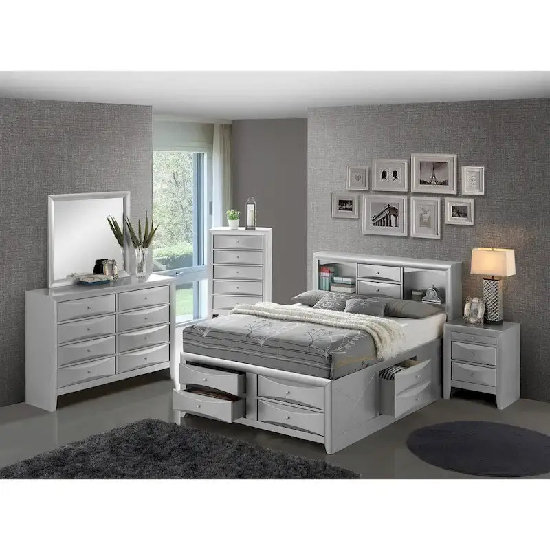 King Storage Bed