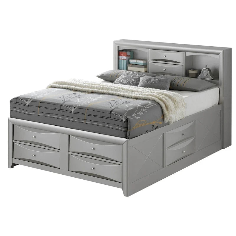 King Storage Bed