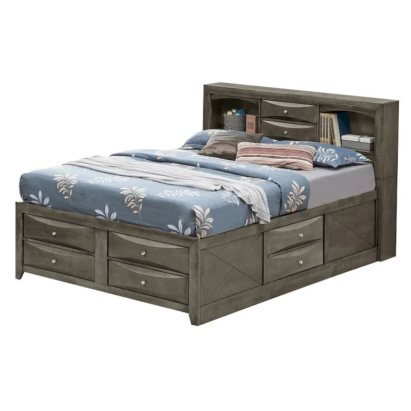 King Storage Bed