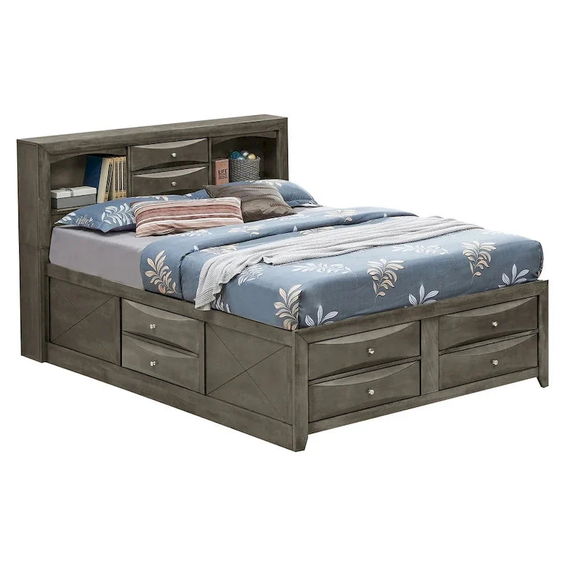 King Storage Bed
