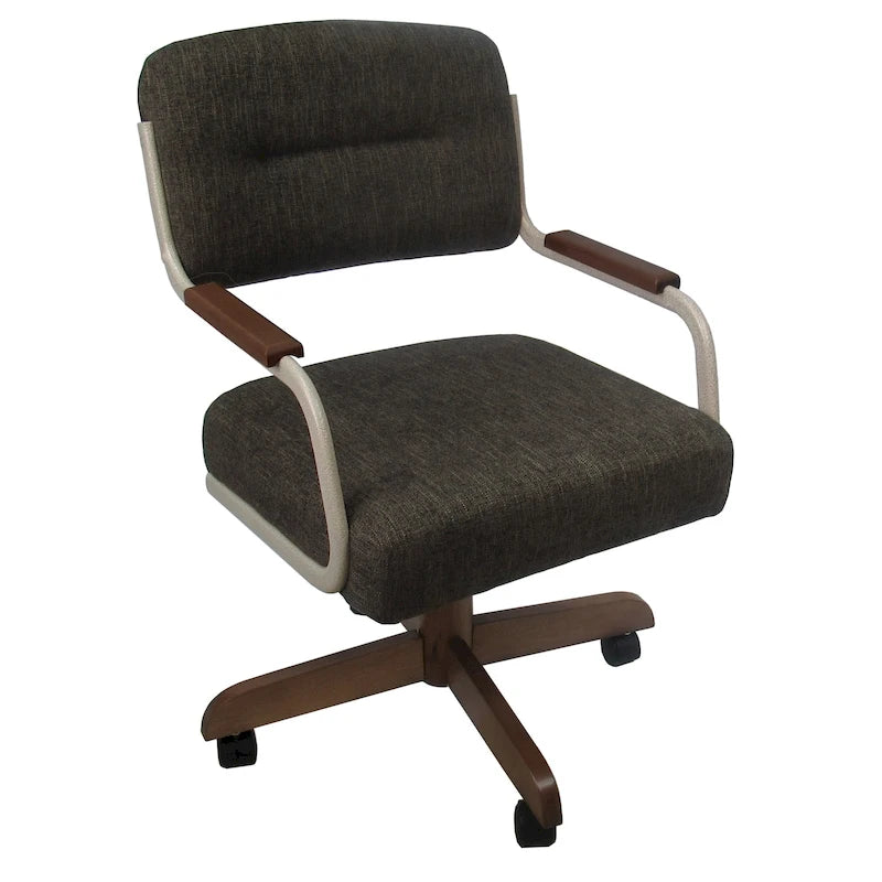 Chaise de cuisine à roulettes et pivotante - Assise de 45 cm