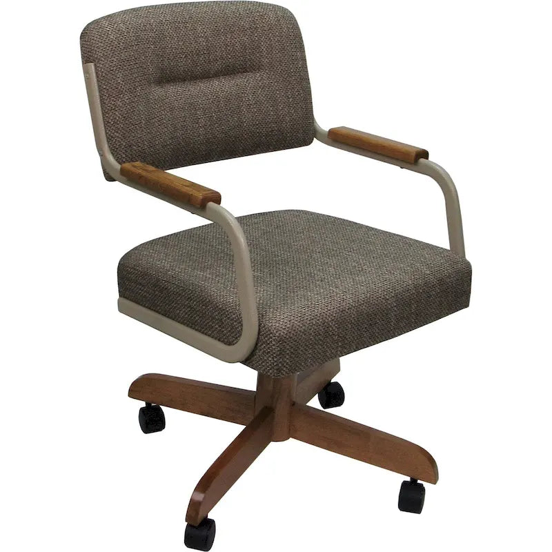 Chaise de cuisine à roulettes et pivotante - Assise de 45 cm