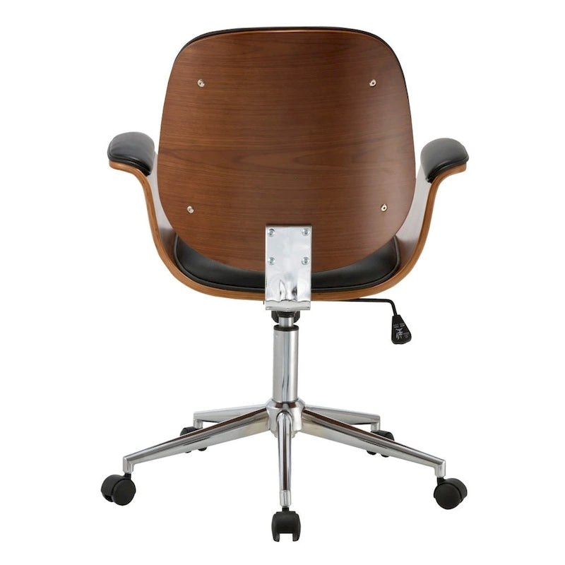 Carson Carrington Vejle Faux Leather Mid-Century Office Chair