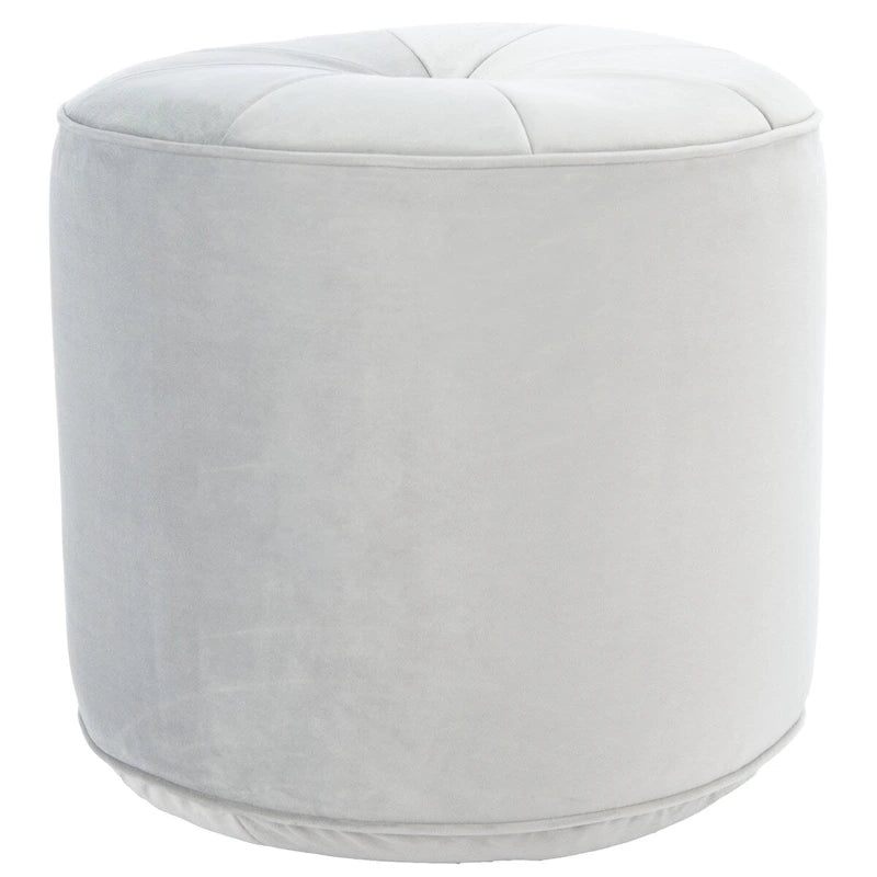 Pouf cylindrique en velours