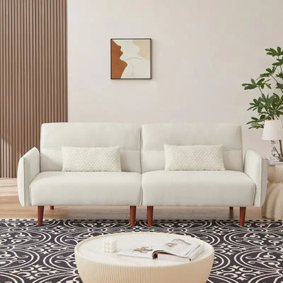 Canapé-lit futon convertible avec 2 oreillers