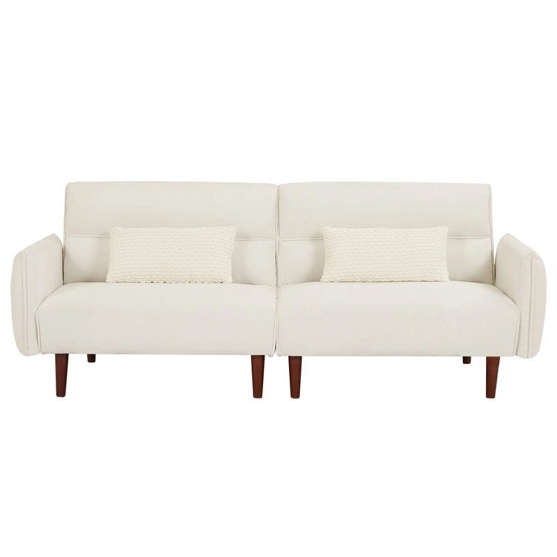 GEITIN Convertible Futon Sofa Bed with 2 Pillows