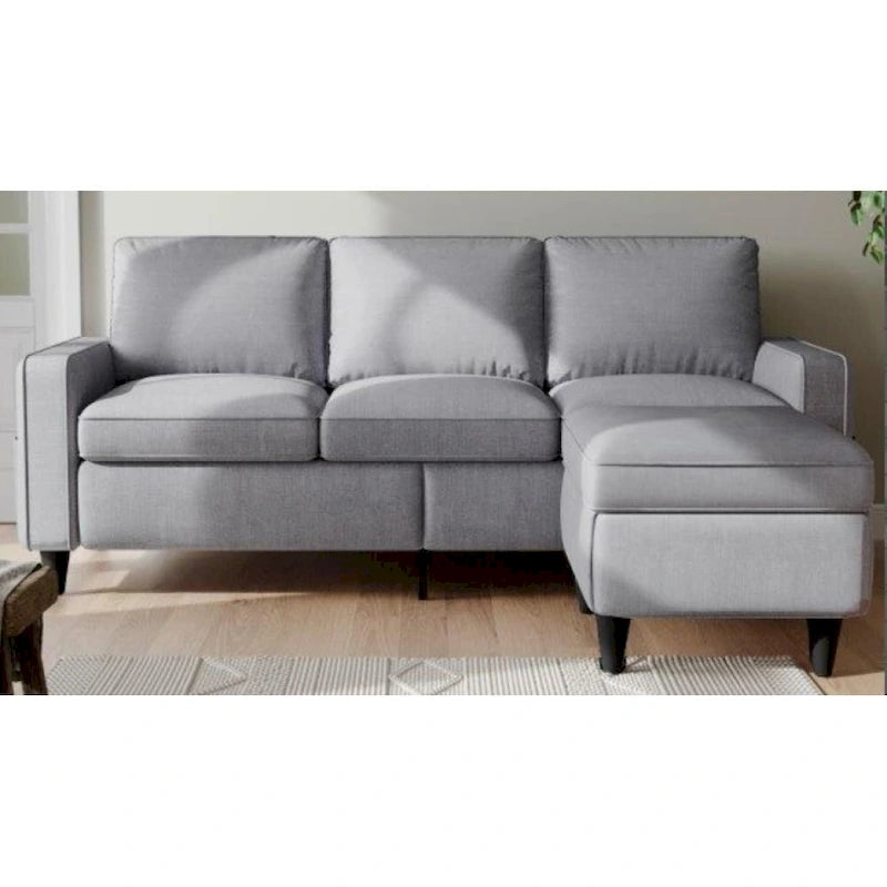 L-shaped design Sofa 3 Seater with Storage Box for the Chaise