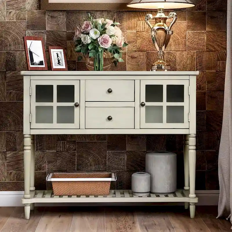 Buffet Storage Cabinet with Bottom Shelf