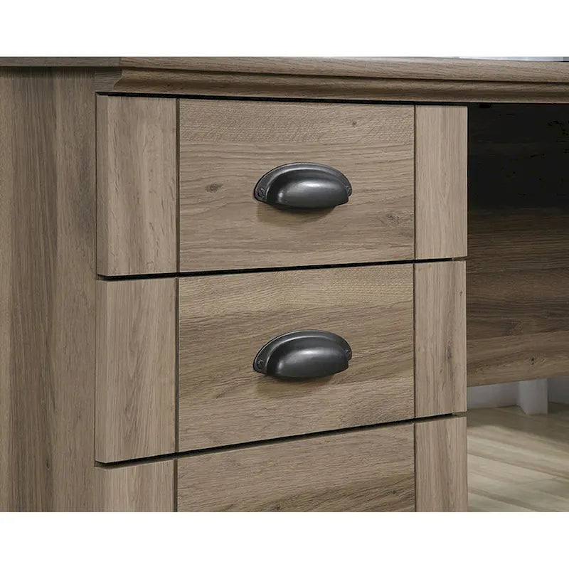 Sauder Harbor View Collection L-Shaped Office Executive Desk
