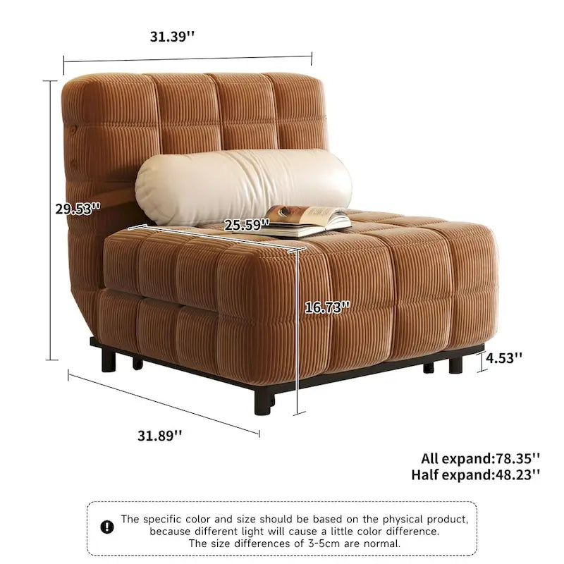 Convertible Sleeper Sofa Bed Chair